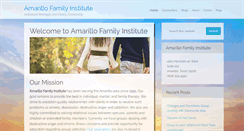 Desktop Screenshot of amarillofamilyinstitute.com