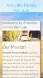 Mobile Screenshot of amarillofamilyinstitute.com