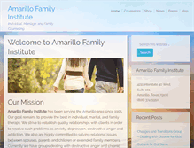 Tablet Screenshot of amarillofamilyinstitute.com